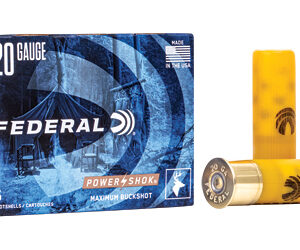 Federal Ammunition Power-Shok 20 Gauge 2-3/4" #3 Buck 5 Rounds - FAST SHIPPING-NO CREDIT CARD FEES