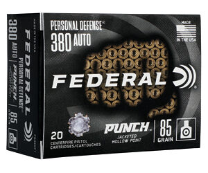 Federal Ammunition .380 ACP Handgun Ammunition 85GR JHP