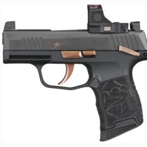 SIG P365 ROSE 380ACP W/ROMEO- - RS (2)10RD MAN SAFETY BLACK