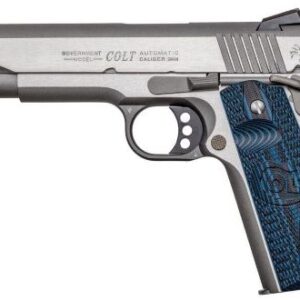COLT COMPETITION 38 SUPER 5" - 9RD STAINLESS BLUE G10 GRIPS