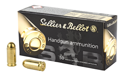 Sellier & Bellot Pistol & Revolver Ammo 9mm Makarov 95 gr FMJ 50/ct