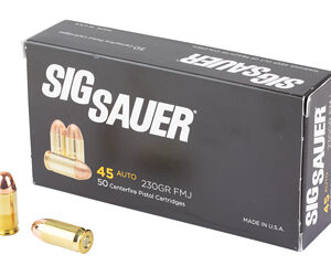 Sig Sauer.45 ACP Handgun Ammunition 230GR FMJ - FAST SHIPPING-NO CREDIT CARD FEES