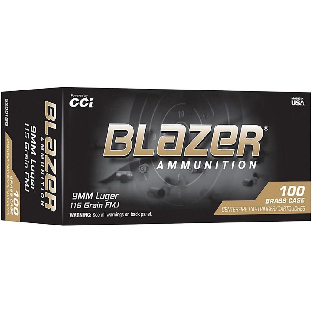 CCI Ammunition 9mm 115GR FMJ