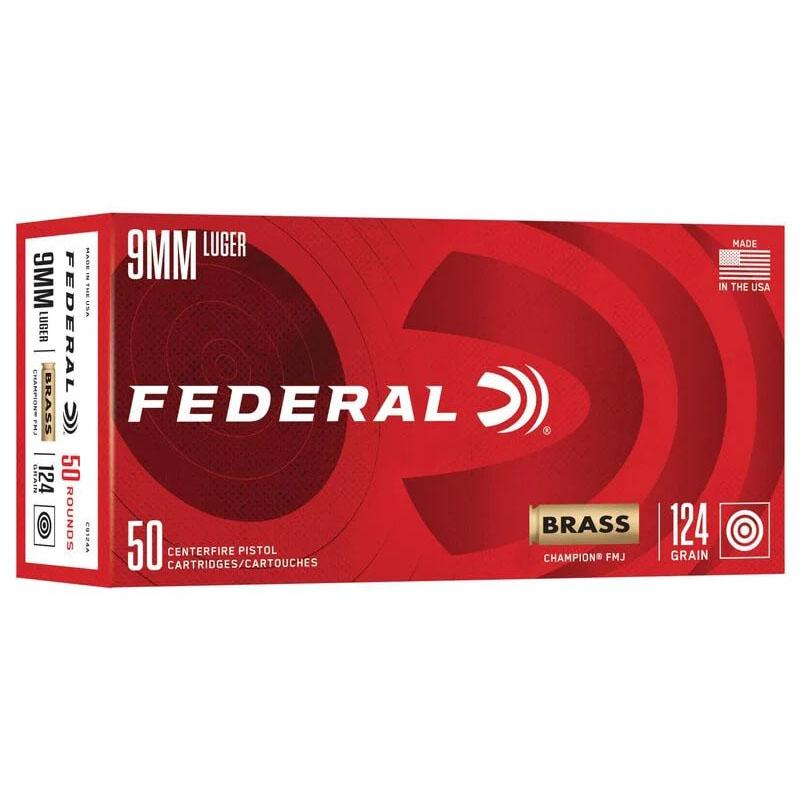 Federal Ammunition 9mm 124GR FMJ
