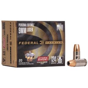Federal Ammunition 9mm Handgun Ammunition 124GR JHP - FAST SHIPPING-NO CREDIT CARD FEES