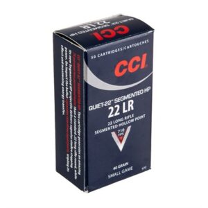 QUIET-22 .22 LR 40gr Segmented HP – 50 Rounds - FAST SHIPPING-NO CREDIT CARD FEES