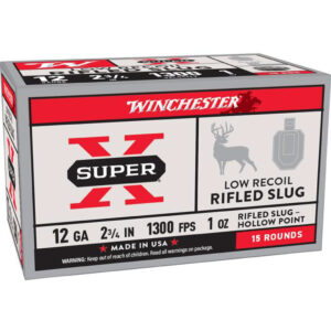 Winchester Super X Low Recoil Rifled Slugs 12 ga. 2 3/4 in. 1 oz. 15 rd. - FAST SHIPPING-NO CREDIT CARD FEES