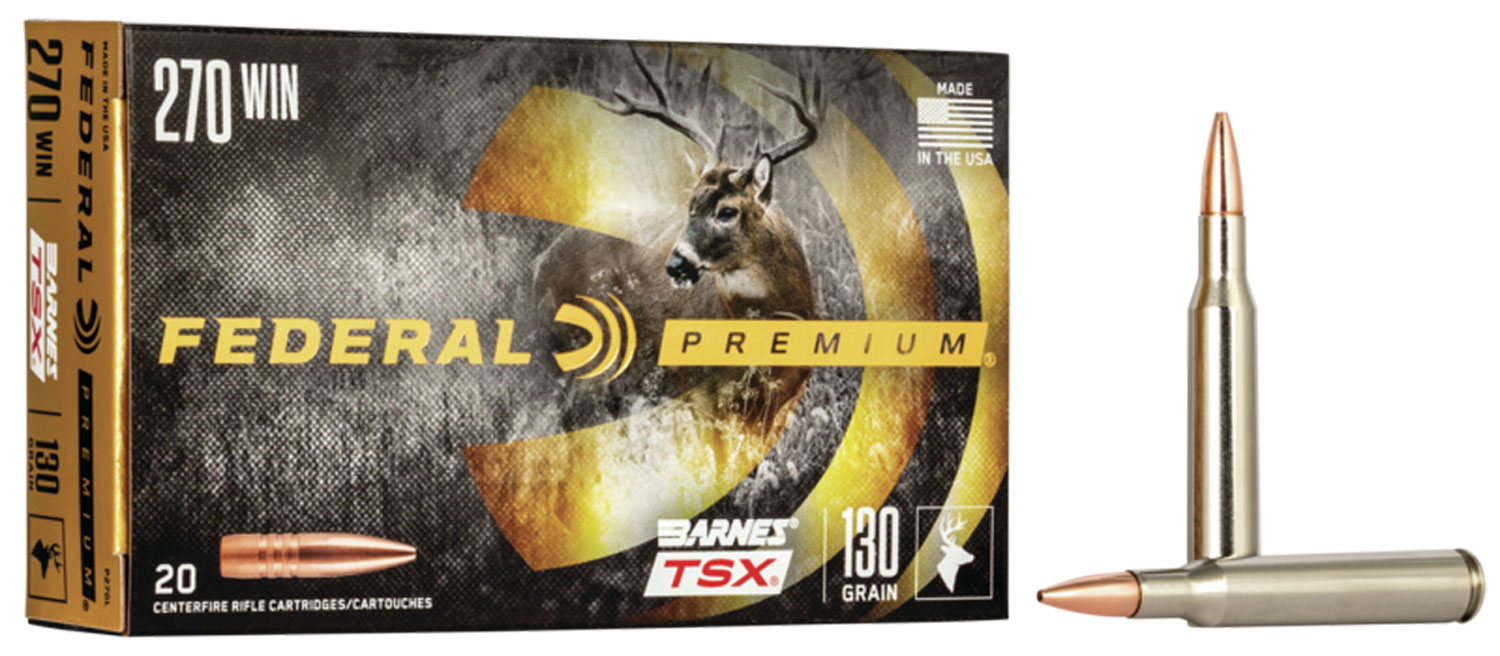 Federal Ammunition .270 Winchester 130gr TSX – 20rd
