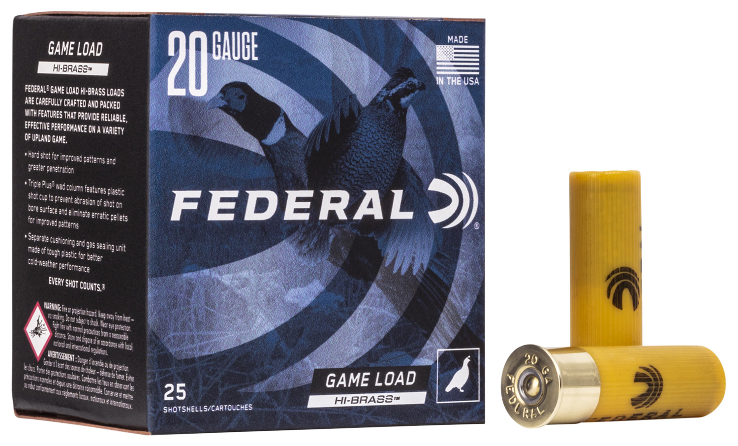 Federal Ammunition 20 Gauge Brass – 25rd