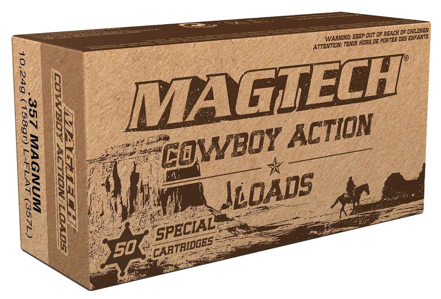 Magtech Ammunition.357 MAGNUM Handgun Ammunition 158GR 50 Rounds