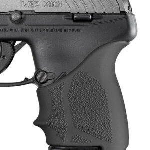 Hogue 18130 Grip Sleeve Handall Beavertail Black Rubber