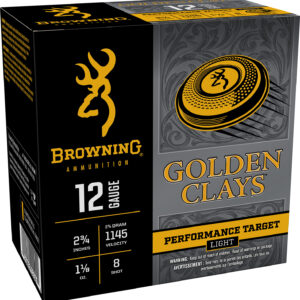 Browning Ammo BGC128 Golden Clays 12Gauge 2.75" 1 1/8oz 8Shot 25 Per Box/10 Case - FAST SHIPPING-NO CREDIT CARD FEES