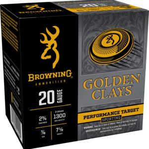 Browning Ammo BGC207 Golden Clays 20Gauge 2.75" 7/8oz 7.5Shot 25 Per Box/10 Case - FAST SHIPPING-NO CREDIT CARD FEES