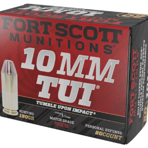 Fort Scott Munitions 10MM-190-SCV2 Claw Defense 10mm 190gr Solid Copper Spun 20 Per Box/25 Case