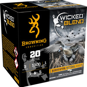 Browning Ammo B193432033 Wicked Blend 20Gauge 3" 1oz 3/5BI Shot 25 Per Box/10 Case