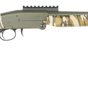 Charles Daly 930425 101 Full Size 28 Gauge Break Open 3" 1rd Black Steel Single Shot Barrel & Receiver w/Picatinny Rail, Fixed Mossy Oak Bottomland Synthetic Stock, Beretta/Benelli Mobil Choke System