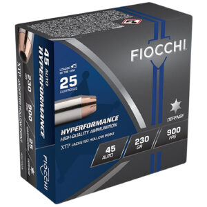 Fiocchi .45 ACP Handgun Ammunition 230GR XTP 25 Rounds