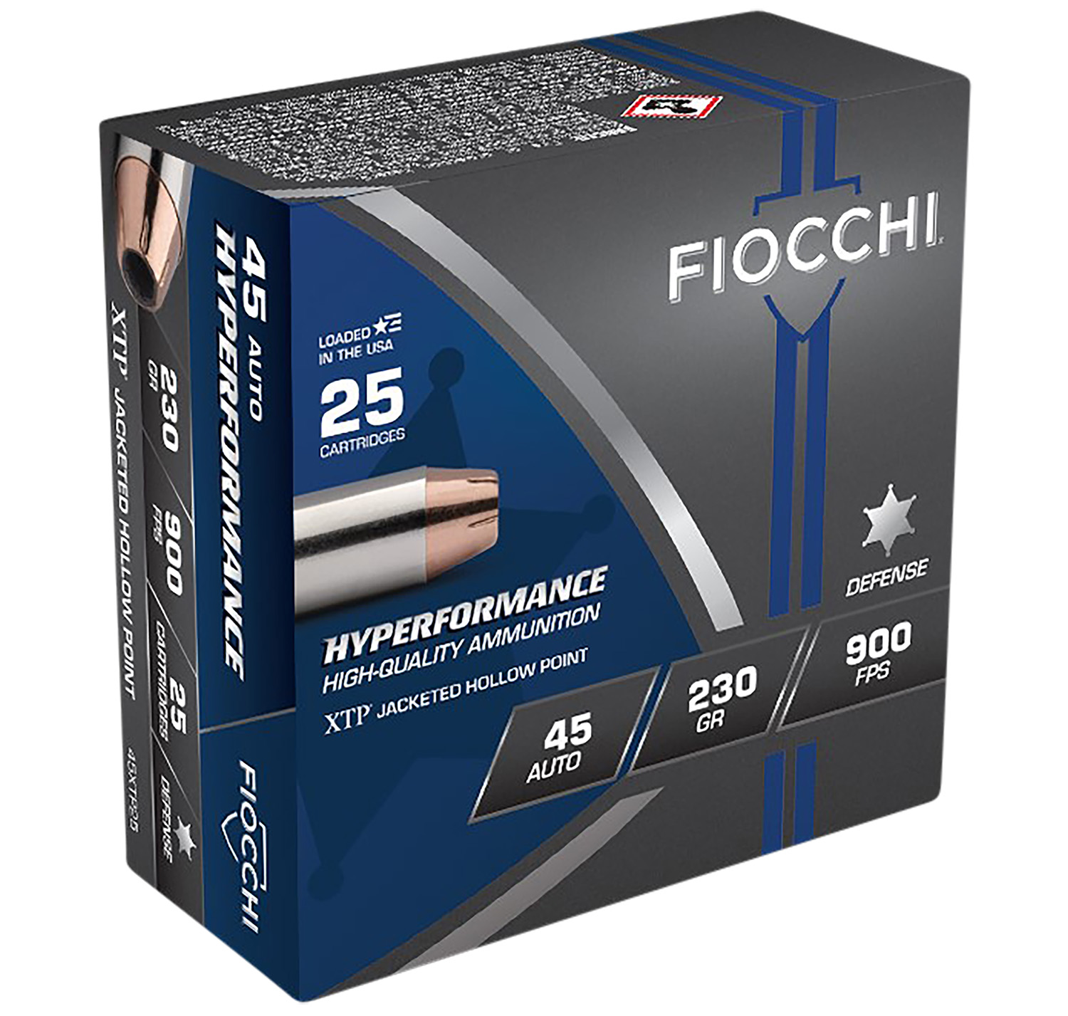 Fiocchi .45 ACP 230gr XTP – 25rd