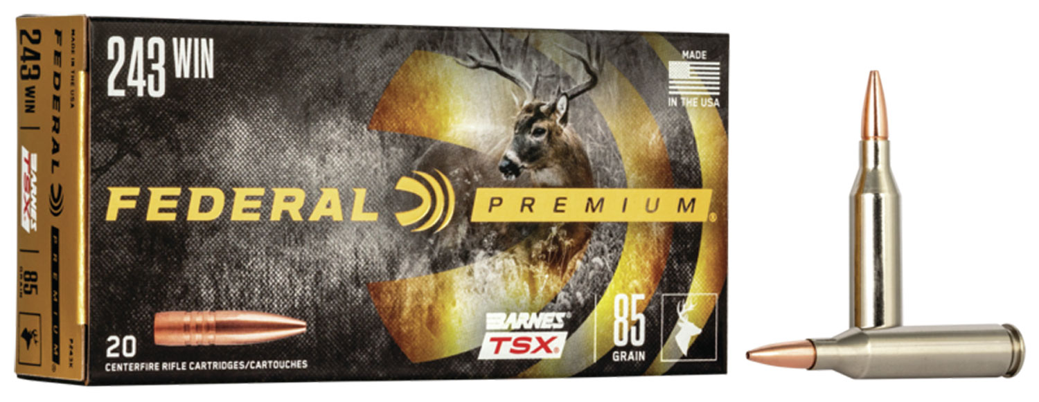 Federal .243 Winchester 85gr TSX Brass – 20rd
