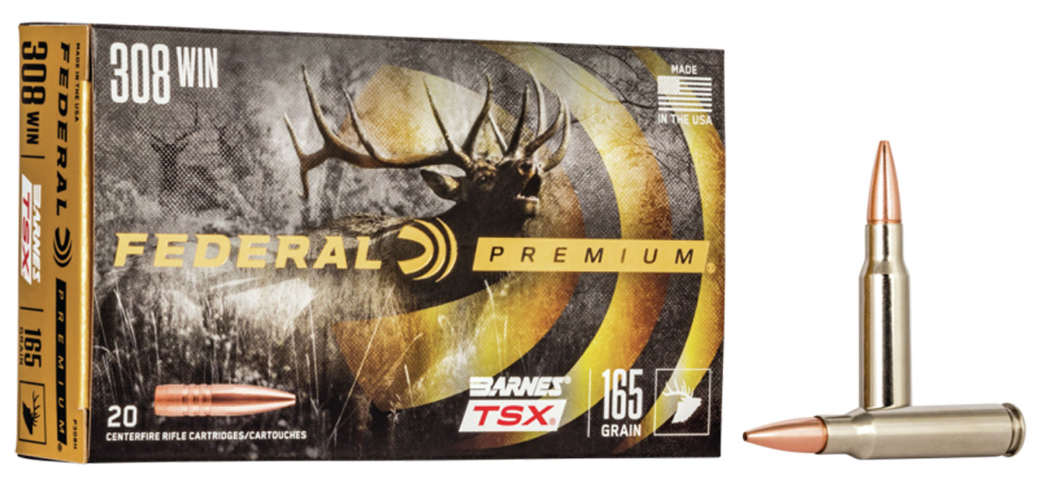 Federal Ammunition .308 Winchester 165gr TSX – 20rd