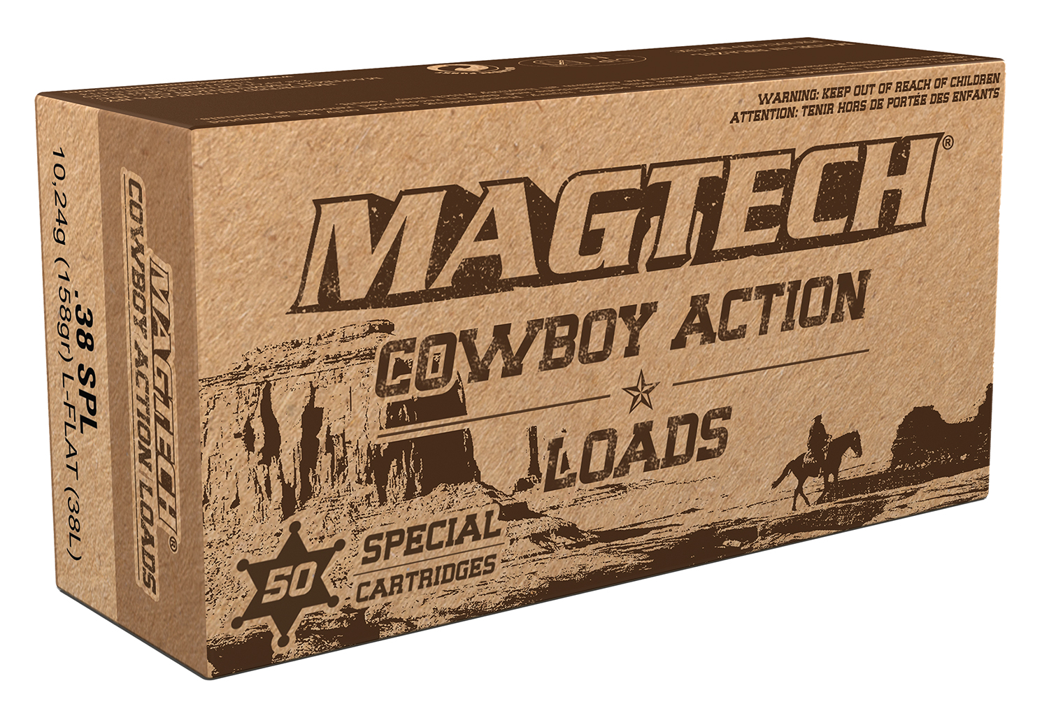 Magtech Ammunition .38 Special 158gr SP Brass – 1000rd