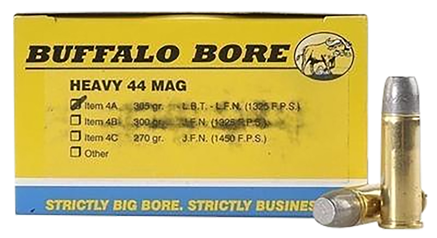 Buffalo Bore Ammunition .44 Magnum 305gr – 20rd