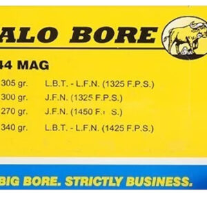 Buffalo Bore Ammunition 4B20 Heavy Strictly Business 44Rem Mag 300gr Semi Jacketed Flat Point 20 Per Box/12 Case - FAST SHIPPING-NO CREDIT CARD FEES