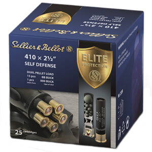Sellier & Bellot SB410SDA Self Defense 410Gauge 2.50" 15 Pellets 1/2oz 000Buck Shot 25 Box/20 Case