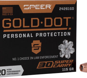 SPEER GOLD DOT 30 SUPER CARRY - 115GR GDHP 20RD 10BX/CS