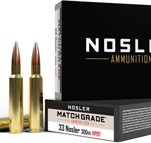 NOSLER MATCH GRADE 33 NOSLER - 300GR CUSTOM HPBT 20RD 10BX/C