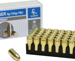 SCORPIO 9mm Handgun Ammunition 124GR FMJ 50 Rounds