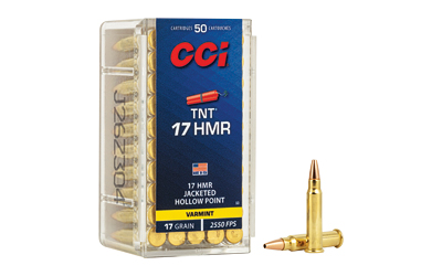 CCI Ammunition .17 HMR 17gr HP Brass – 50rd