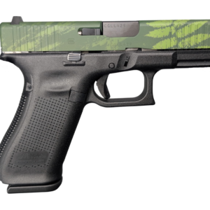 GLOCK 45 V ISLAND CAMO 9MM PISTOL 4" BLACK-BLK/GRN SLIDE FXD 3-17RD MAGS