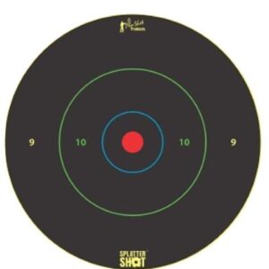 SPLATTER SHOT TARGET 12" - BULLSEYE MULTI-COLOR 5PK