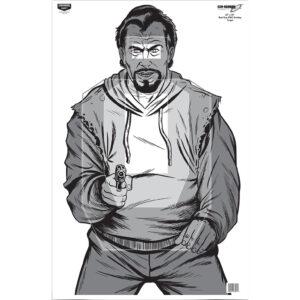 Birchwood Casey Eze-Scorer Bad Guy IPSC Target 23 x 35 in. 100 Pack