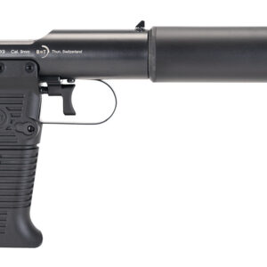 B&T Firearms 410110 Station Six 45 ACP Bolt Action 7+1 3.50" Barrel/5.10" Suppressor, Black Hard Coat Anodized Finish, Black Pre-Scored Grips
