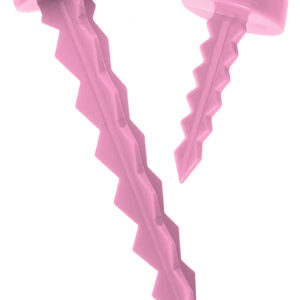 Targettack Llc Targettack Pink Polycarbonate Plastic 1"/3" For Paper/Vinyl Targets 12 Pack *Variety