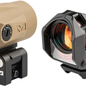 Meprolight USA 56225080 M22 Triangle w/MMX4 Magnifier Coyote Tan Black 4x24mm, Picatinny Rail Mount