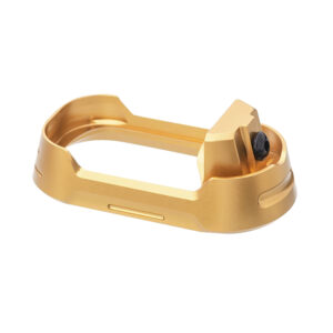 Tyrant CNC TDG19G34MWGLDBLKSRW Magwell Fits Glock 19 Gen 3-4 Gold Aluminum