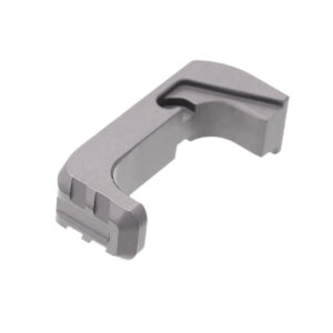 Tyrant CNC TD43X48EG  Extended Magazine Release Glock 43x/48 Grey Aluminum