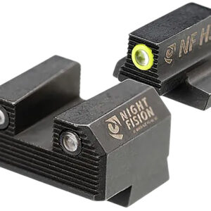 Night Fision CNK029187250YGZG Mete SF Stealth Yellow Tritium Rear Black Frame Fits Canik