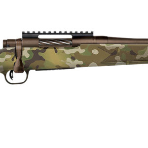 Mossberg 28279 Patriot Compact 450 Bushmaster 4+1 18" Patriot Brown Cerakote Threaded Bull Barrel, Patriot Brown Cerakote Steel Receiver w/Picatinny Rail, MultiCam Fixed Synthetic Stock