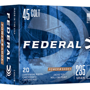 Federal C45LCB Power-Shok 45Colt 235gr Jacketed Hollow Point 20 Per Box/10 Case - FAST SHIPPING-NO CREDIT CARD FEES