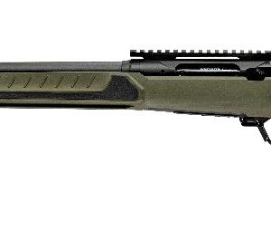 Savage Arms 32646 110 Core Predator Full Size 22-250 Rem 10+1 22" Medium Heavy Fluted Barrel, Arca Rail Forend, Hunter Green AccuStock w/AccuFit V2 Synthetic Stock, Left Hand