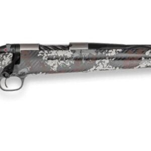 Weatherby MBP01N65RWR3B Mark V Capra 6.5 Wthby RPM 2+1 21" Graphite Black Cerakote Fluted Threaded Barrel Titanium Receiver Drilled & Tapped Receiver Exposed Carbon w/Gray, White & Rust Sponge Accents