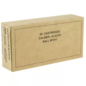 WINCHESTER USA SERVICE GRADE 45ACP 230GR 50RD BX 500RD CASE - FAST SHIPPING-NO CREDIT CARD FEES