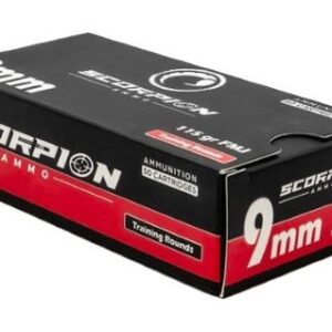 SCORPION 9MM LUGER - 115GR FMJ-RN 50RD 20BX/CS - FAST SHIPPING-NO CREDIT CARD FEES