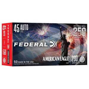 Federal 250th Anniversary USA Handgun Ammunition .45 ACP 230gr FMJ 890 fps 50/ct