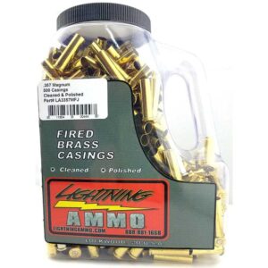 Lightning Ammo Reconditioned Cleaned and Polished Handgun Brass .357 Mag 500/ct Jug