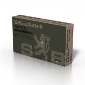 Sellier & Bellot Ammunition.300 AAC Blackout.308" 124 gr FMJ 2165 fps 20/Bo - FAST SHIPPING-NO CREDIT CARD FEES